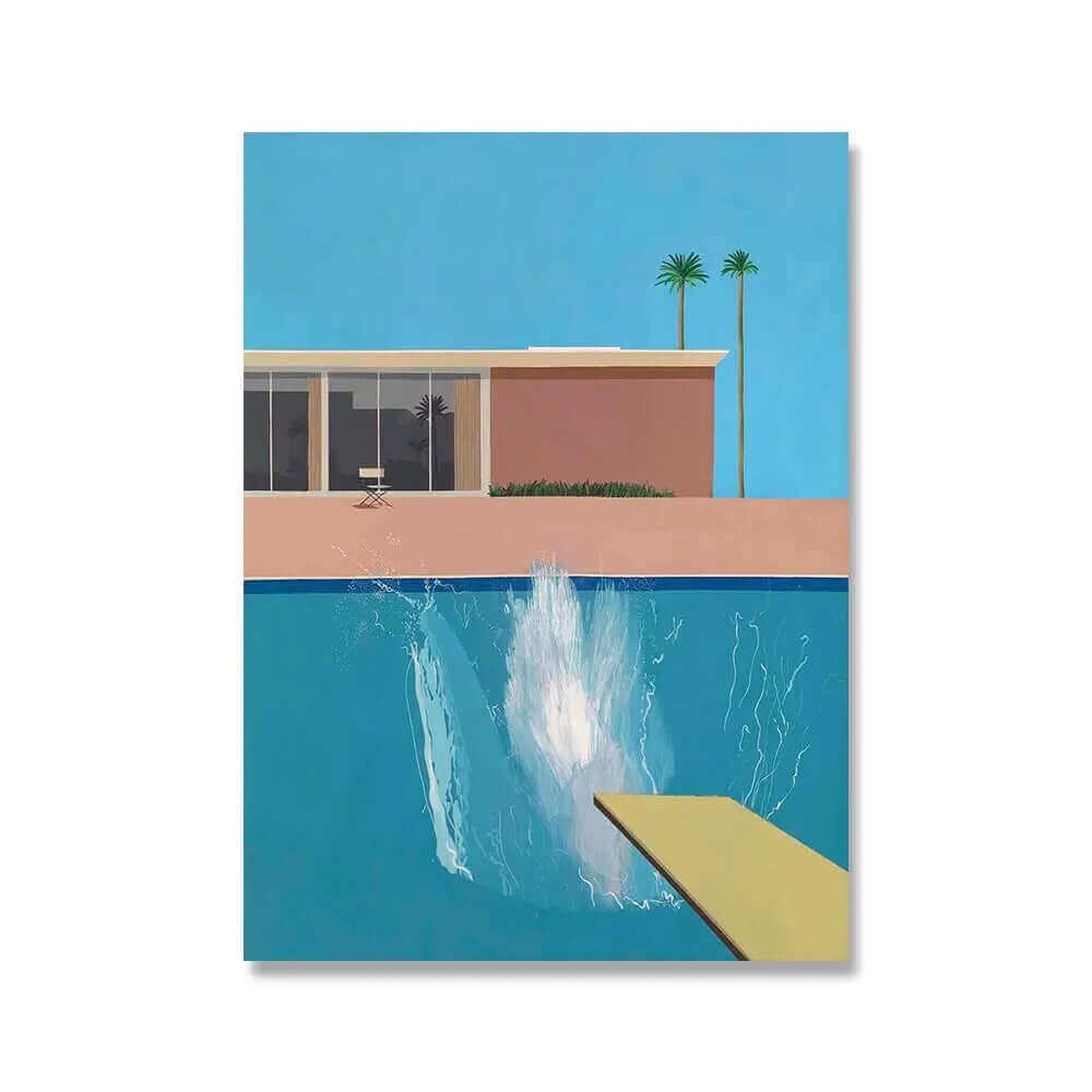 David Hockney Luxus Leinwanddruck A Bigger Splash