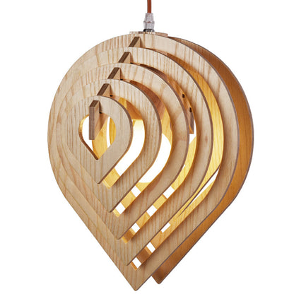 Deron - Moderne Holz Pendelleuchte