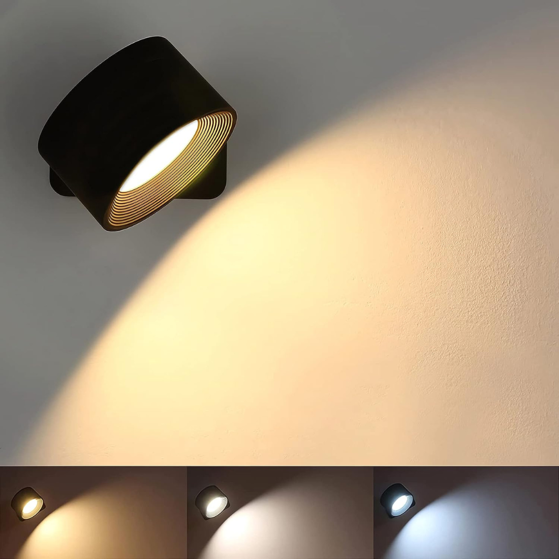 Garduru – Wiederaufladbare 360° Wandlampe