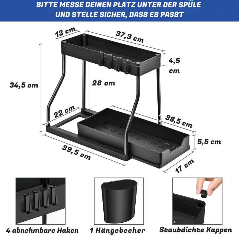 Untertisch Organizer für die Spüle - Platzwunder