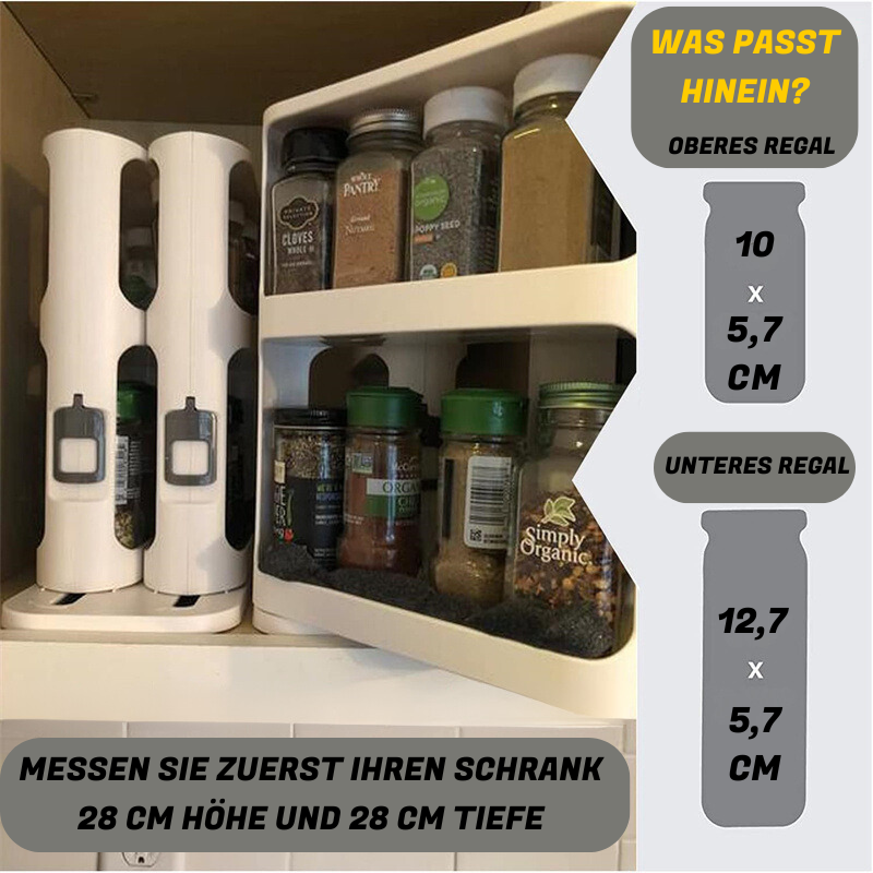 Lieblings-Gewürze-Organizer Ordnung im Schrank