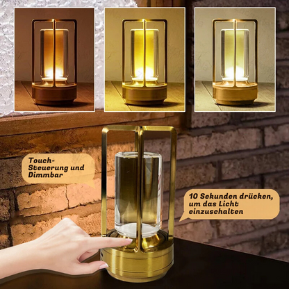 Retro LED Tischlampe Akku dimmbar Ambiente-Beleuchtung