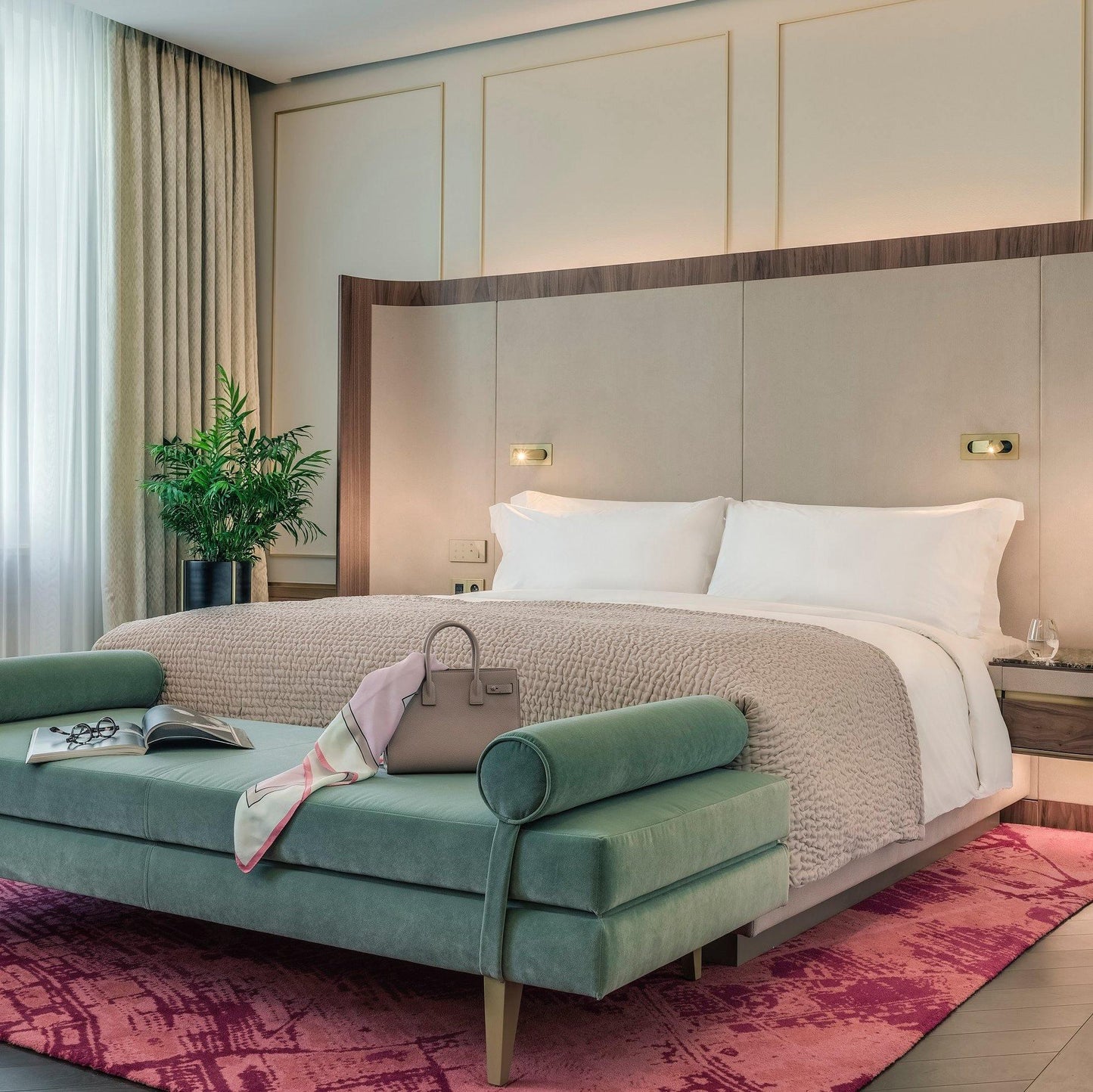 Moderne LED-Leselampe – Verstellbare Nachttischlampe für das Bett mit sanftem Licht
