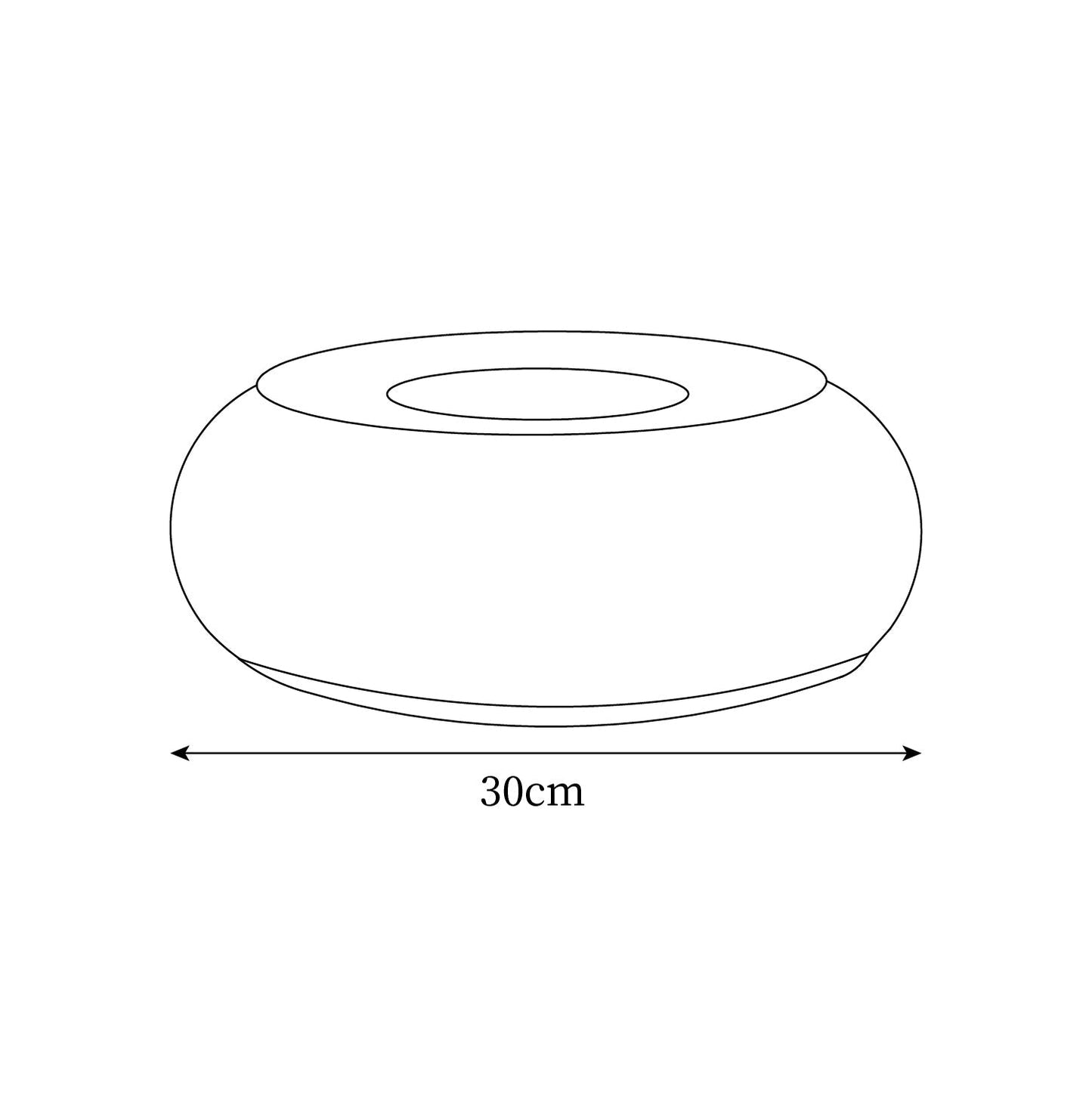 Nordische Donut Lampe