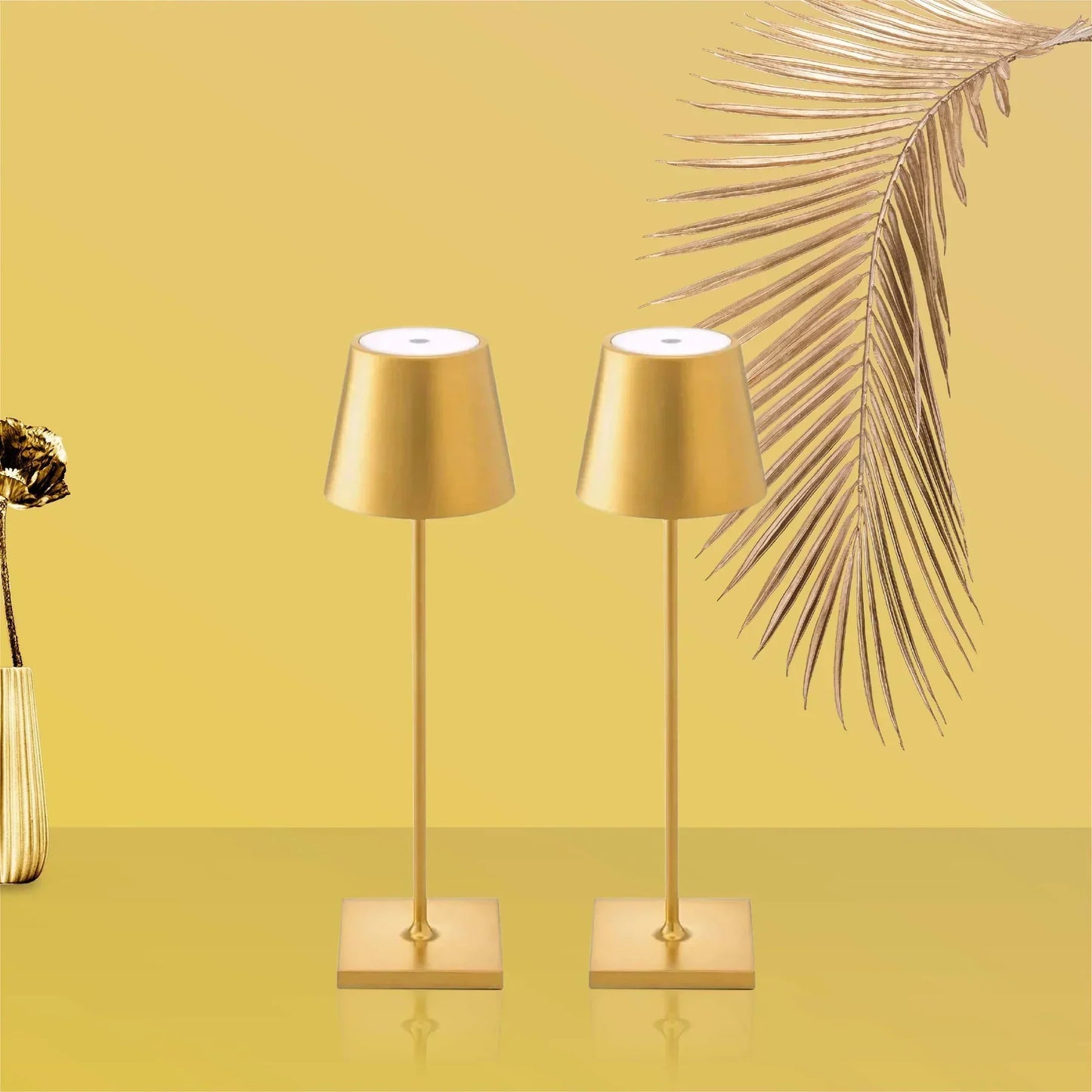 LumiFlex – Luxuriöse kabellose Tischlampe mit einstellbarer Beleuchtung