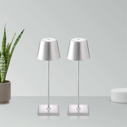 LumiFlex – Luxuriöse kabellose Tischlampe mit einstellbarer Beleuchtung