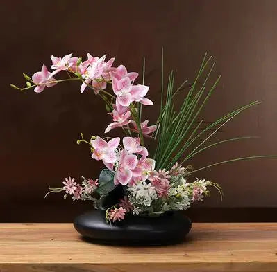 Dove Keramikvase mit Orchidee