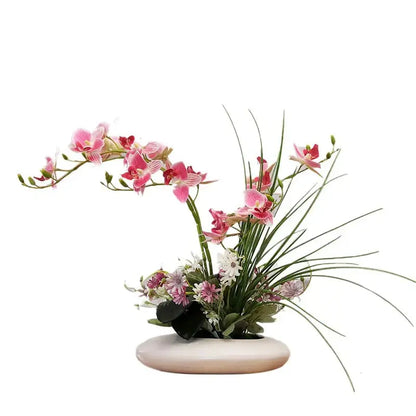 Dove Keramikvase mit Orchidee