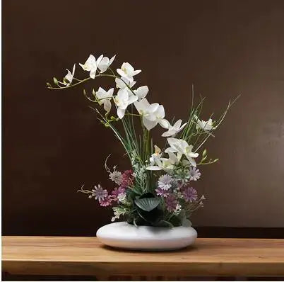 Dove Keramikvase mit Orchidee