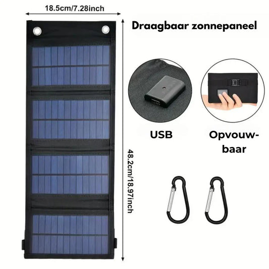 Tragbare faltbare Solar-Powerbank - Effizientes Solarladegerät für Camping und Outdoor-Abenteuer