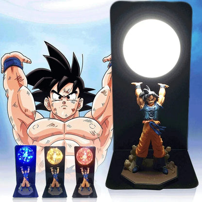 Dragon Ball Z Goku Lampe – Energie-Bomben LED Nachtlicht, DBZ Sammlerstück Figur