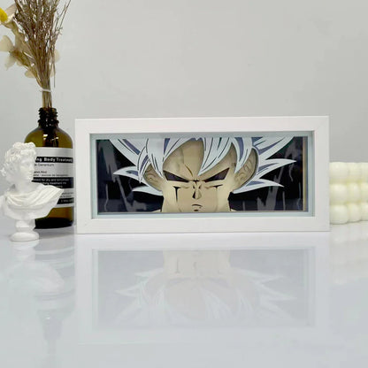 Anime 3D LED Lichtbox – Dragon Ball-inspirierte Papierschnitt-Nachtlampe mit Fernbedienung