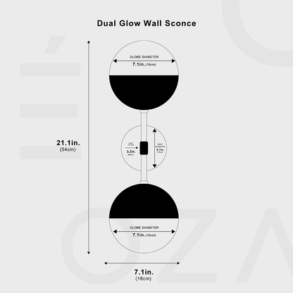 Dual Glow Wandleuchte