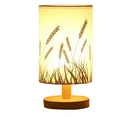 Luminio Tischlampe - USB-betriebene Leinen-Nachtlampe