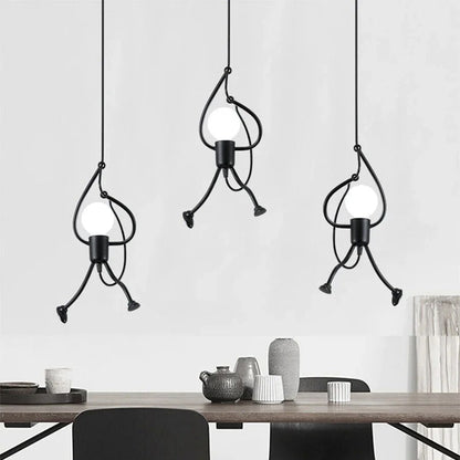 Garduru Iron Design Deckenleuchte | Vintage Retro LED Lampe | Industrial Look für Zuhause
