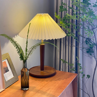 Garduru Faltbare Holz Tischlampe – Zeitlose Eleganz mit warmem Licht