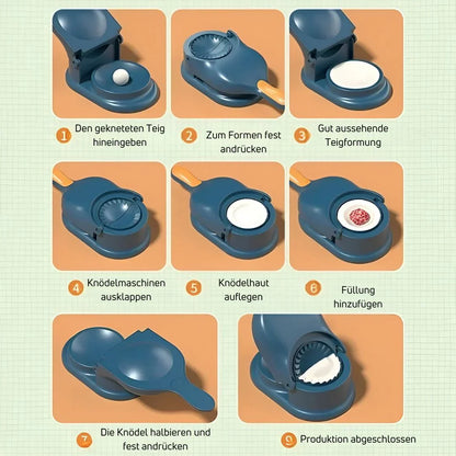 2-in-1 Knödelpresse und Füllmacher – Perfekt für hausgemachte Knödel und Gebäck