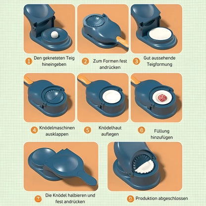 2-in-1 Dumplingmaschine für Teigtaschen und Füllungen