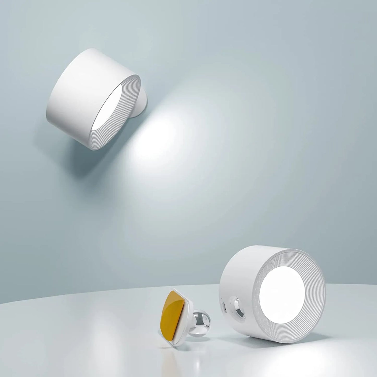 EasyStick™ Kabellose Wandlampe – Wiederaufladbar, Dimmbar & 360° Drehbare LED Lampe