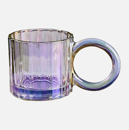 EcoSip - Glas-Tasse mit Sonnenblumen- oder Wellenstruktur