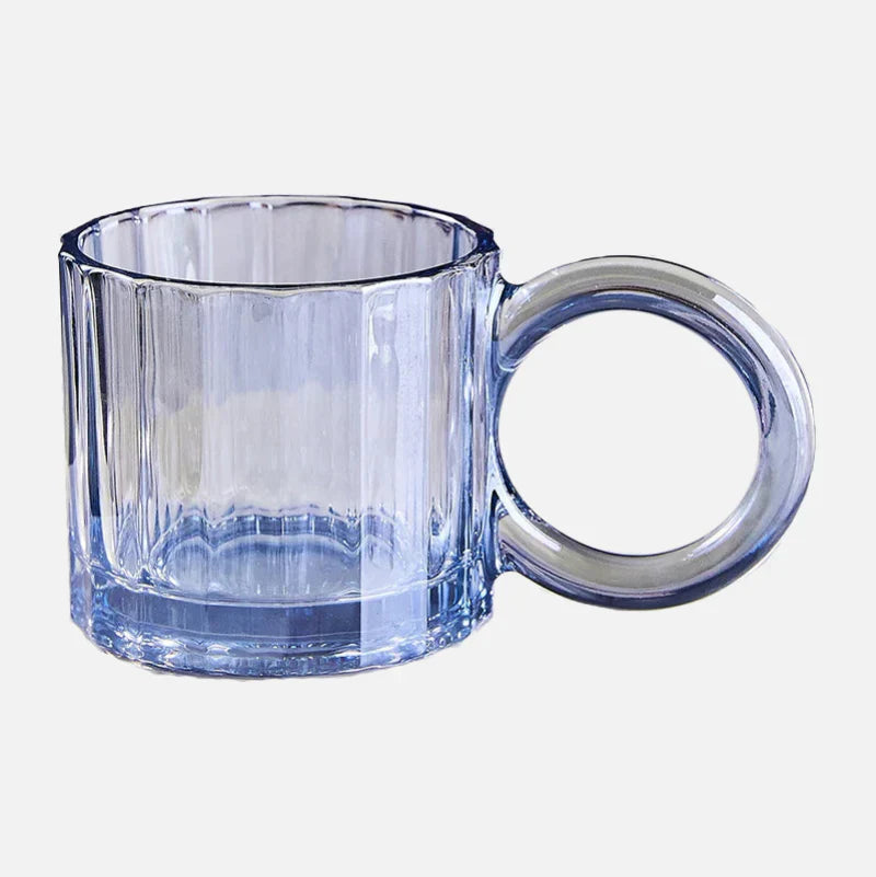 EcoSip - Glas-Tasse mit Sonnenblumen- oder Wellenstruktur