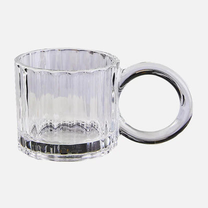 EcoSip - Glas-Tasse mit Sonnenblumen- oder Wellenstruktur