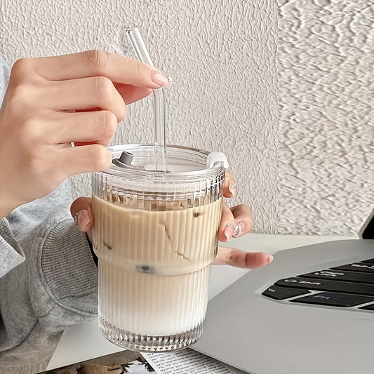 Eiskaffeebecher Mit Deckel Und Strohhalm