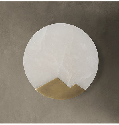 Wandlampe LED Nordic Minimalistisch - Lampe aus Marmor und Messing mit Dimmer