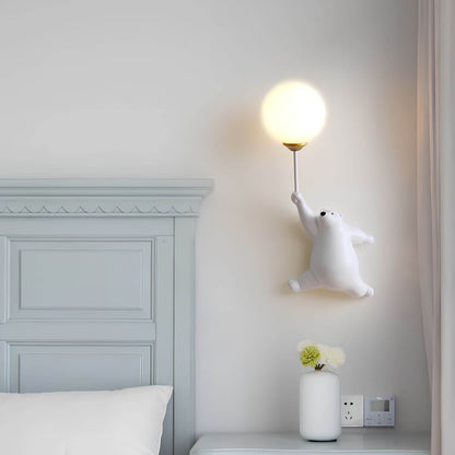 Kinderzimmer LED-Wandleuchte im Bären-Design