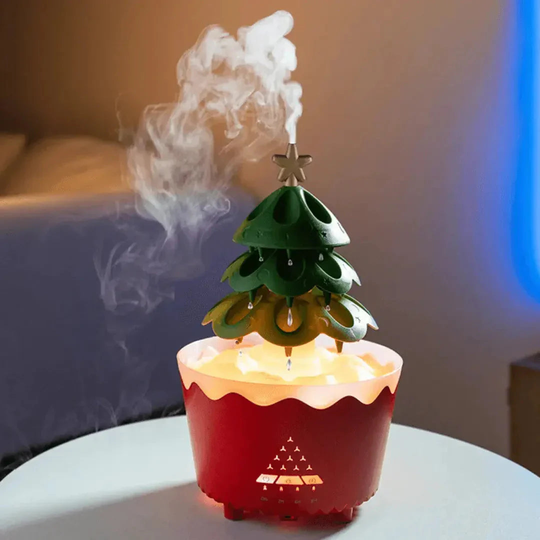 Weihnachtsbaum Aroma Diffuser mit LED-Beleuchtung für festliche Entspannung