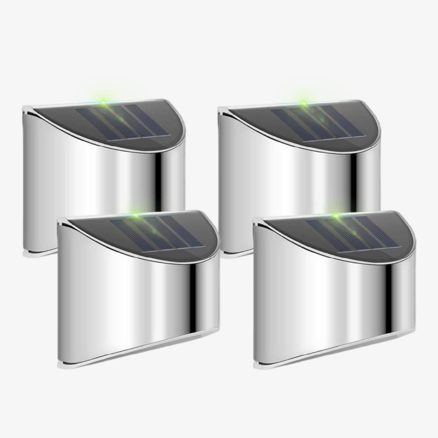 Wandmontierte LED-Solarleuchte aus Edelstahl – Langanhaltende und umweltfreundliche Außenbeleuchtung
