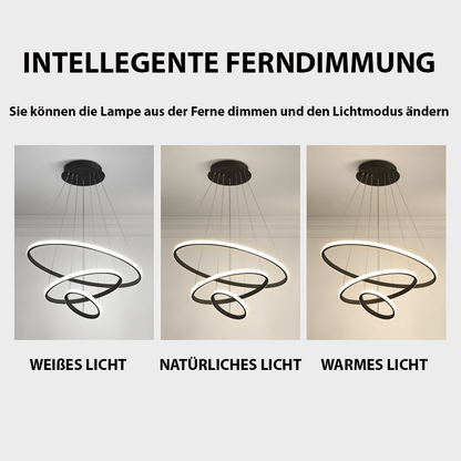 Garduru Moderne LED Deckenleuchte | Stilvolles Design | Dimmbar | Perfekt für Wohnzimmer & Esszimmer