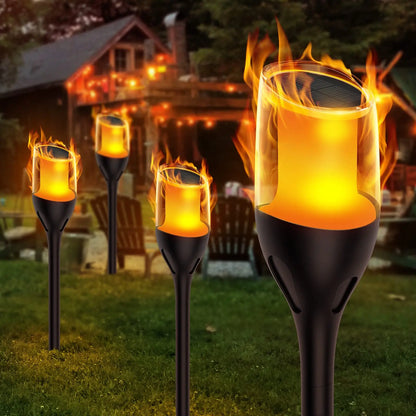 Solar Flackerflamme Lichter – Wasserdichte LED-Fackel für Garten- und Wege-Dekor