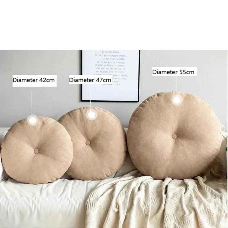 Runde Yoga- und Meditationskissen - Weiches und unterstützendes Bodenpillow für Entspannung und Komfort