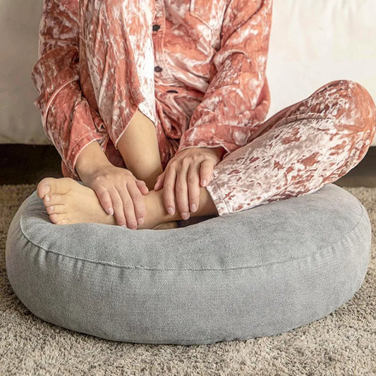 Rundes Meditations- und Yogakissen – Bequemes Bodenkissen für Entspannung & Komfort