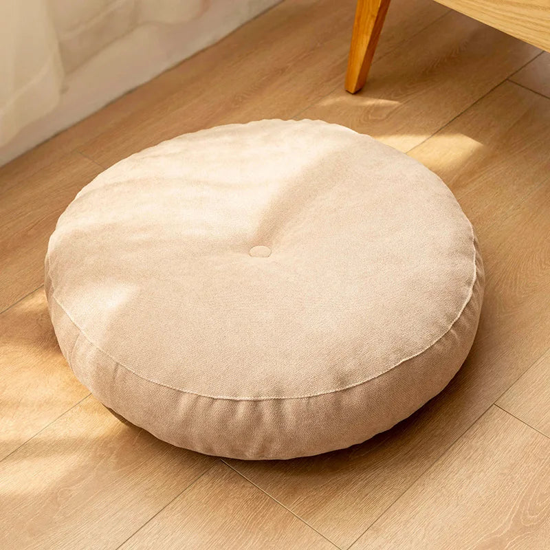 Runde Yoga- und Meditationskissen - Weiches und unterstützendes Bodenpillow für Entspannung und Komfort