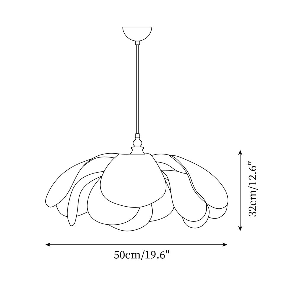 Garduru Pendelleuchte | Elegante Deckenlampe | Zeitloses Design | Verschiedene Größen