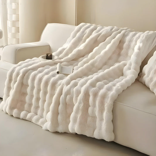 Warme Fleece-Decke 100% Polyester – Luxuriöse Plüschdecke in verschiedenen Farben und Größen für ultimativen Komfort