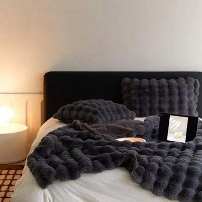 Warme Fleece-Decke 100% Polyester – Luxuriöse Plüschdecke in verschiedenen Farben und Größen für ultimativen Komfort