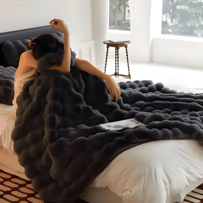 Warme Fleece-Decke 100% Polyester – Luxuriöse Plüschdecke in verschiedenen Farben und Größen für ultimativen Komfort