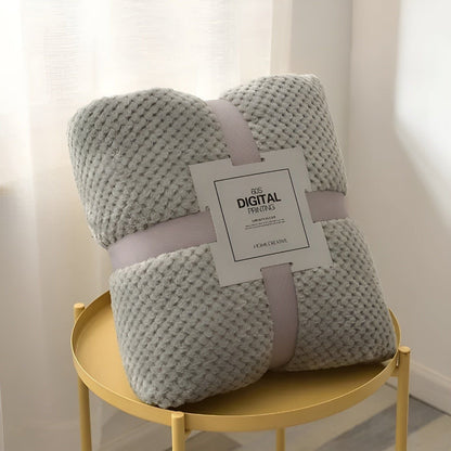 King-Size Baumwolldecke – Dicke Flauschige Monochrome Bettdecke für ultimativen Komfort und Stil