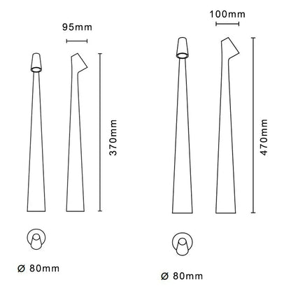 LumiLux Tragbare Touch-LED-Lampe – Wiederaufladbar, Dimmbar und Elegantes Design