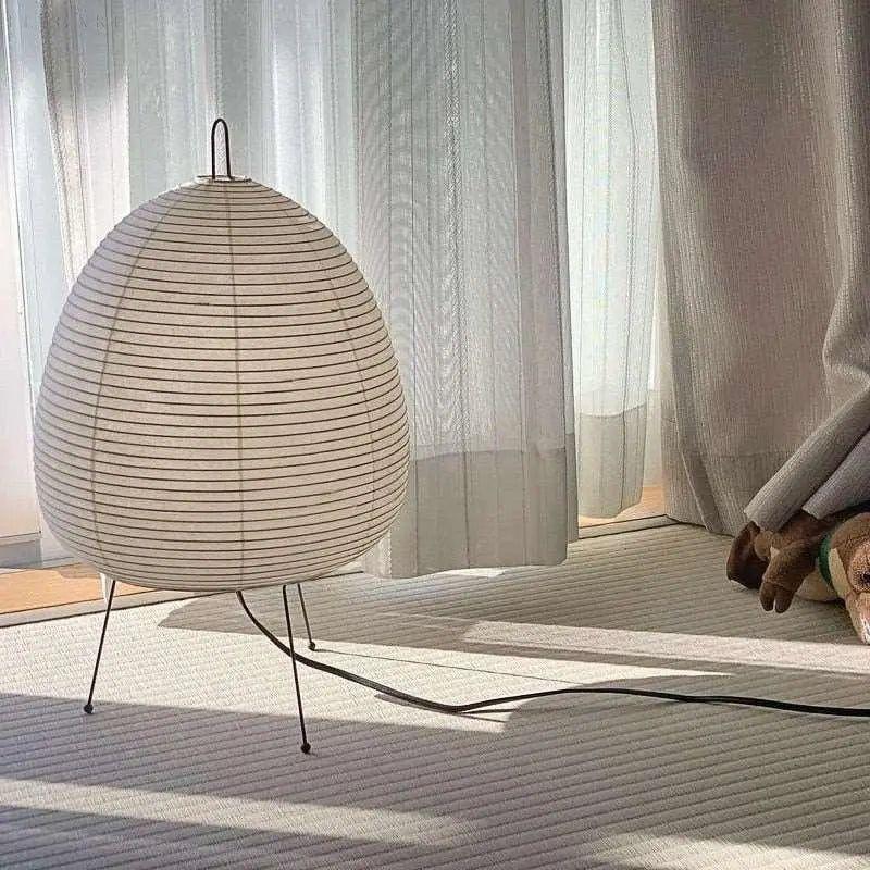 Japanisches Reispapier LED-Tischlampe – Handgemachtes weiches Licht für eine gemütliche Atmosphäre in kleinen Räumen