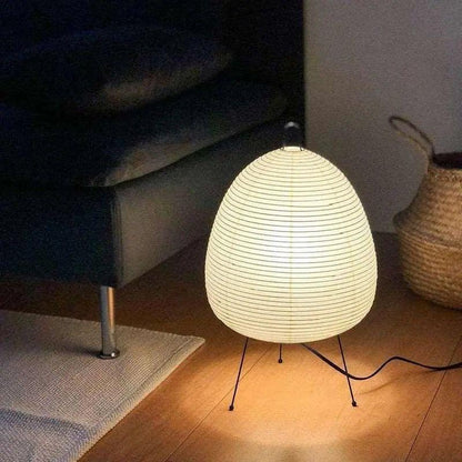 Japanisches Reispapier LED-Tischlampe – Handgemachtes weiches Licht für eine gemütliche Atmosphäre in kleinen Räumen