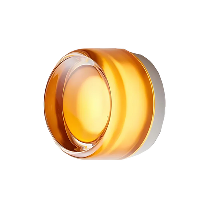 Elegante Aluminium-Wandleuchte mit Umgebungslicht – Moderne Minimalistische Wandleuchte in Rauchgrau, Weiß und Bernstein