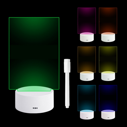 GlowLove – Kreative LED-Lampe mit wechselnden Farben und Nachrichtenboard