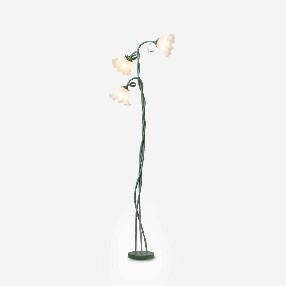 Garduru - Elegante florale LED-Tischlampe