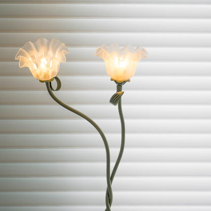 Garduru - Elegante florale LED-Tischlampe