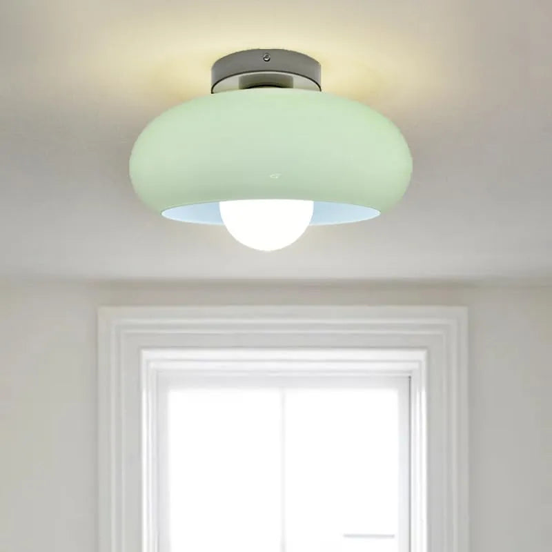 Deckenleuchte Glas Vintage Semi Flush Leuchte