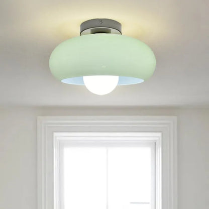 Deckenleuchte Glas Vintage Semi Flush Leuchte